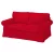 Bezug für ausziehbares 2-Sitzer-Sofa IKEA Ektorp – großes Modell - MV rot  