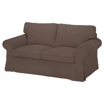   Bezug für ausziehbares 2-Sitzer-Sofa IKEA Ektorp – kleines Modell - Hanna hellbraun  