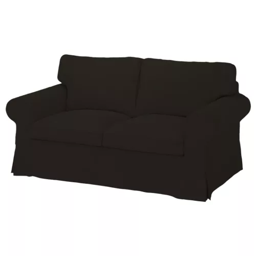 Bezug für ausziehbares 2-Sitzer-Sofa IKEA Ektorp – großes Modell - MV schwarz