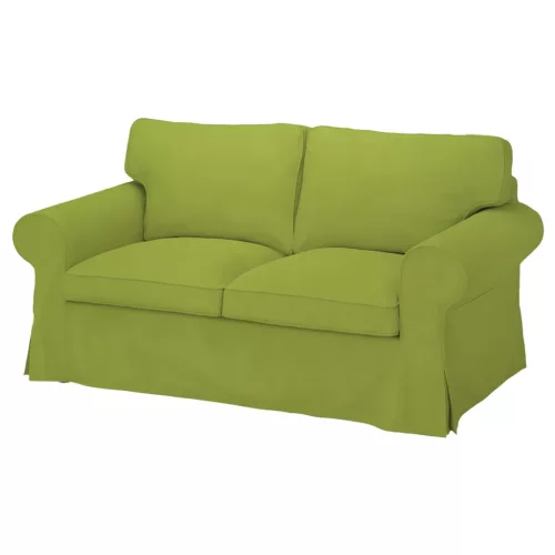 Bezug für ausziehbares 2-Sitzer-Sofa IKEA Ektorp – großes Modell - Hanna grün  