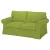 Bezug für ausziehbares 2-Sitzer-Sofa IKEA Ektorp – großes Modell - Hanna grün  