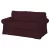 Bezug für festes 2-Sitzer-Sofa IKEA Ektorp – kleines Modell - MV dunkelbraun  
