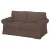 Bezug für festes 2-Sitzer-Sofa IKEA Ektorp – kleines Modell - Hanna hellbraun  