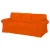 Bezug für ausziehbares 3-Sitzer-Sofa IKEA Ektorp (PIXBO) - MV orange  