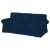 Bezug für ausziehbares 3-Sitzer-Sofa IKEA Ektorp (PIXBO) - MV dunkelblau  
