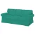 Bezug für ausziehbares 3-Sitzer-Sofa IKEA Ektorp (PIXBO) - Hanna türkis  