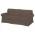 Bezug für ausziehbares 3-Sitzer-Sofa IKEA Ektorp (PIXBO) - Hanna hellbraun  