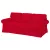 Bezug für festes 3-Sitzer-Sofa IKEA Ektorp - MV rot  