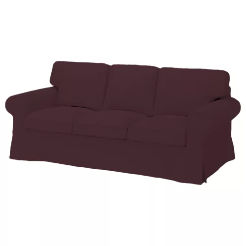 Bezug für festes 3-Sitzer-Sofa IKEA Ektorp - MV dunkelbraun  