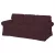 Bezug für festes 3-Sitzer-Sofa IKEA Ektorp - MV dunkelbraun  
