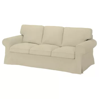 Bezug für festes 3-Sitzer-Sofa IKEA Ektorp - Hanna beige  