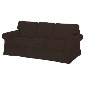   Bezug für festes 3-Sitzer-Sofa IKEA Ektorp - Hanna dunkelbraun  