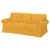 Bezug für festes 3-Sitzer-Sofa IKEA Ektorp - Hanna gelb  