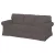 Bezug für festes 3-Sitzer-Sofa IKEA Ektorp - Hanna grau  