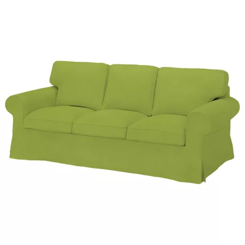 Bezug für festes 3-Sitzer-Sofa IKEA Ektorp - Hanna grün  
