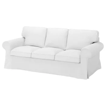 Bezug für festes 3-Sitzer-Sofa IKEA Ektorp - MV weiss