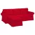 IKEA Ektorp Sofabezug für 3-Sitzer mit Récamiere links - MV rot  