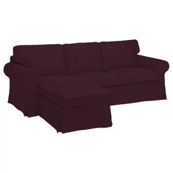   IKEA Ektorp Sofabezug für 3-Sitzer mit Récamiere links - MV dunkelbraun  