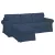 IKEA Ektorp Sofabezug für 3-Sitzer mit Récamiere links - Hanna denimblau  
