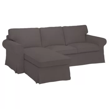   IKEA Ektorp Sofabezug für 3-Sitzer mit Récamiere links - Hanna grau  