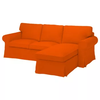  IKEA Ektorp Sofabezug für 3-Sitzer mit Récamiere rechts - MV orange  