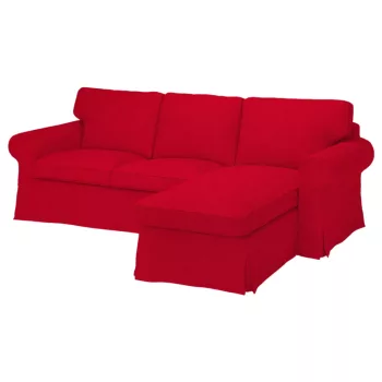   IKEA Ektorp Sofabezug für 3-Sitzer mit Récamiere rechts - MV rot  