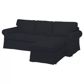   IKEA Ektorp Sofabezug für 3-Sitzer mit Récamiere rechts - MV grau  