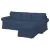 IKEA Ektorp Sofabezug für 3-Sitzer mit Récamiere rechts - Hanna denimblau  
