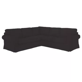   IKEA Ektorp Ecksofa-Bezug – für ausziehbare Sofas - Hanna dunkelgrau  