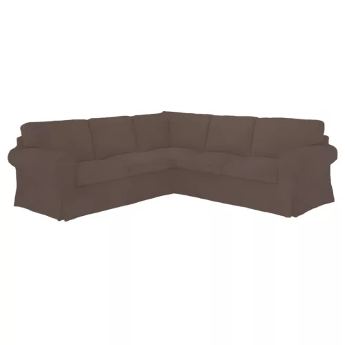 IKEA Ektorp Ecksofa-Bezug – für ausziehbare Sofas - Hanna hellbraun  