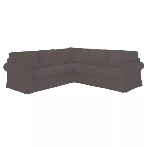 IKEA Ektorp Ecksofa-Bezug – für ausziehbare Sofas - Hanna grau  