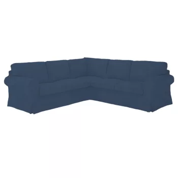   IKEA Ektorp Ecksofa-Bezug – für ausziehbare Sofas - Hanna denimblau  