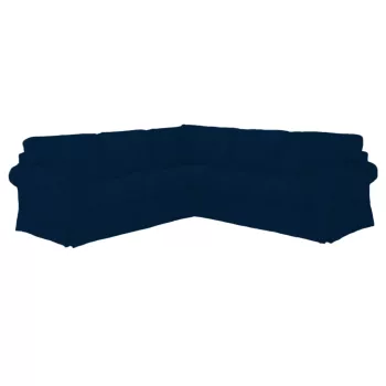   IKEA Ektorp Ecksofa-Bezug – für feste Sofas - MV dunkelblau  