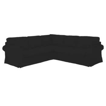 IKEA Ektorp Ecksofa-Bezug – für feste Sofas - MV schwarz