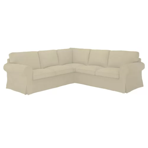 IKEA Ektorp Ecksofa-Bezug – für feste Sofas - Hanna beige  