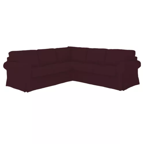 IKEA Ektorp Ecksofa-Bezug – für feste Sofas - MV dunkelbraun  