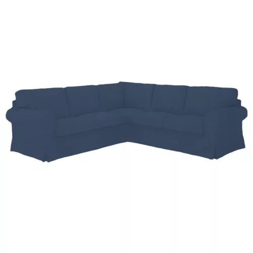 IKEA Ektorp Ecksofa-Bezug – für feste Sofas - Hanna denimblau  