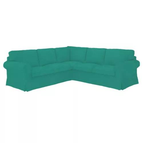 IKEA Ektorp Ecksofa-Bezug – für feste Sofas - Hanna türkis  